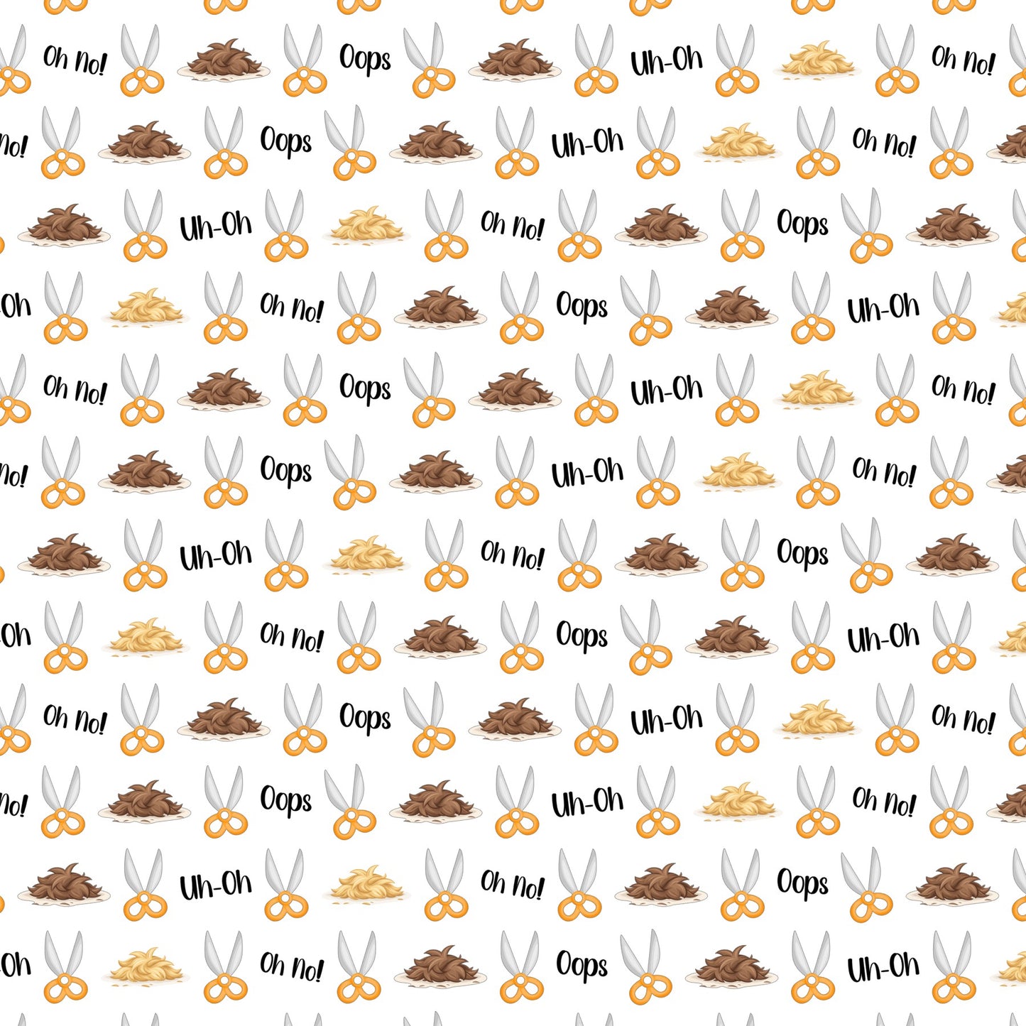 Hair Cut / Barber Scrapbook Paper