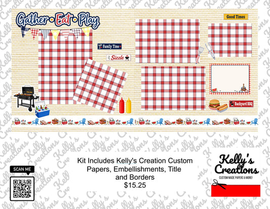 Picnic Scrapbook Page Kit