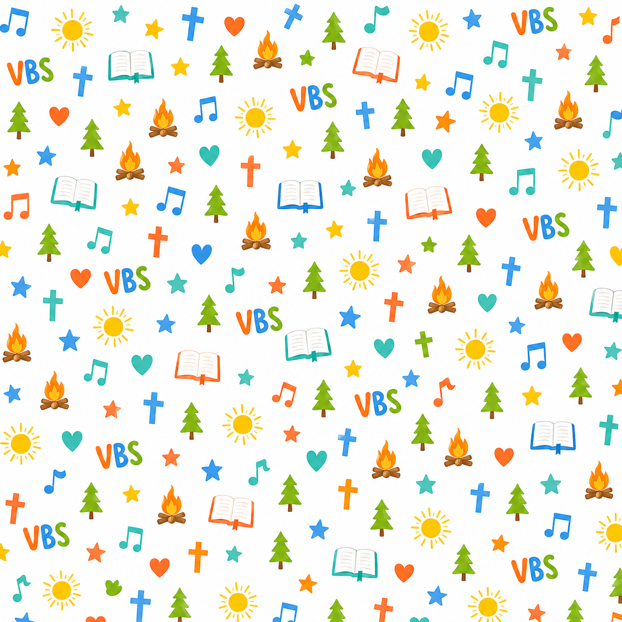 Vacation Bible School Scrapbook Paper
