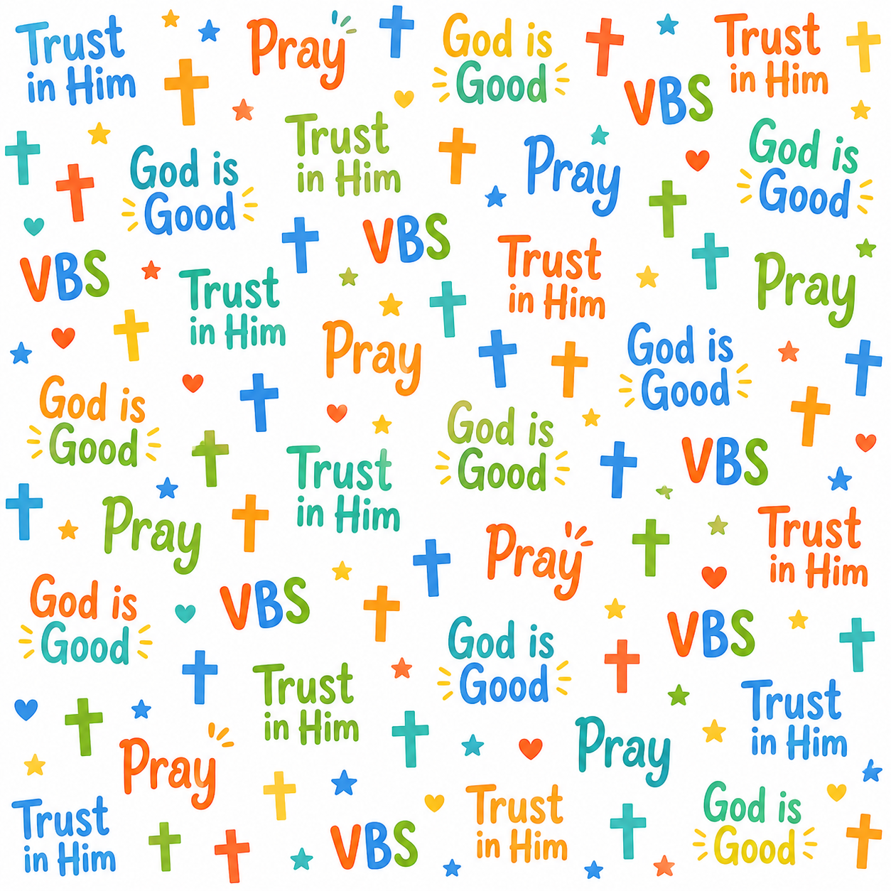 Vacation Bible School Scrapbook Paper