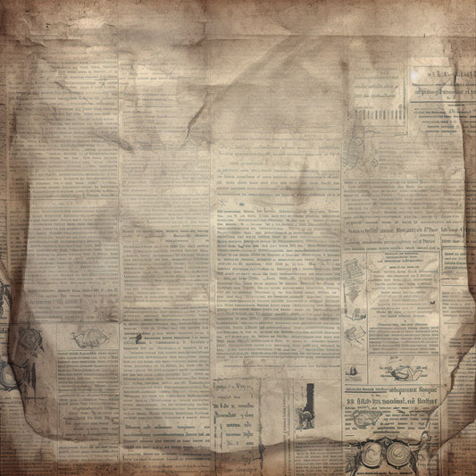 Vintage Newspaper Scrapbook Paper