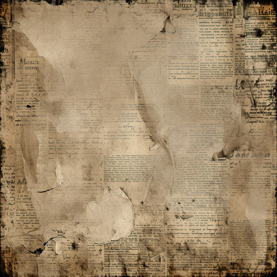 Vintage Newspaper Scrapbook Paper