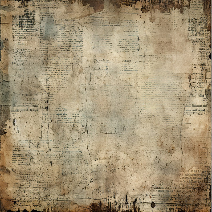 Vintage Newspaper Scrapbook Paper