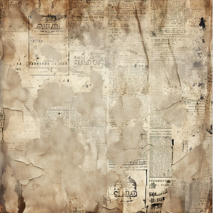 Vintage Newspaper Scrapbook Paper