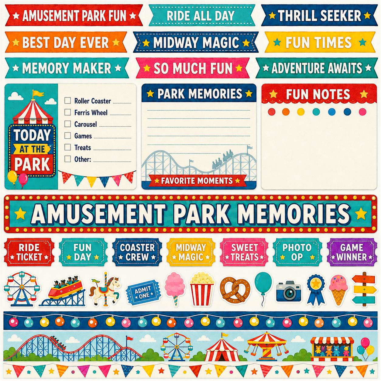 Kennywood Scrapbook Paper