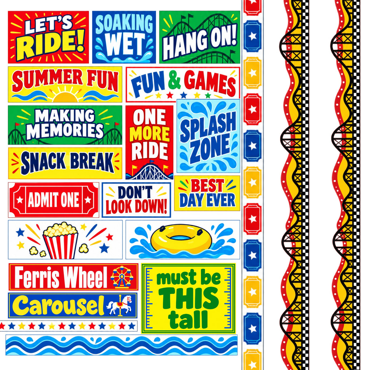 Dorney Park Scrapbook Paper
