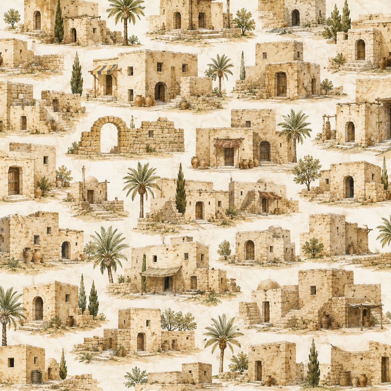 Biblical Lands Scrapbook Paper