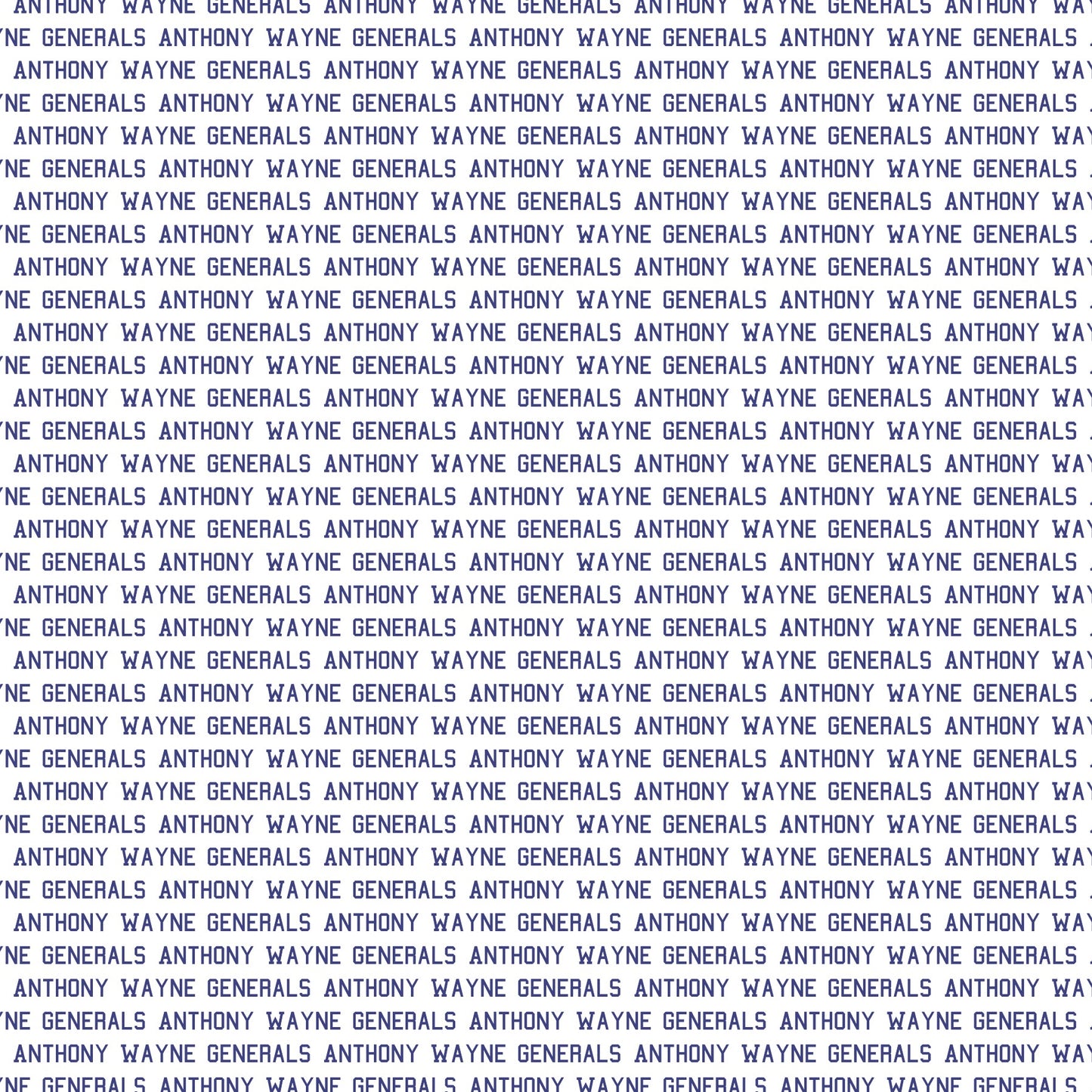 Anthony Wayne Generals Scrapbook Paper