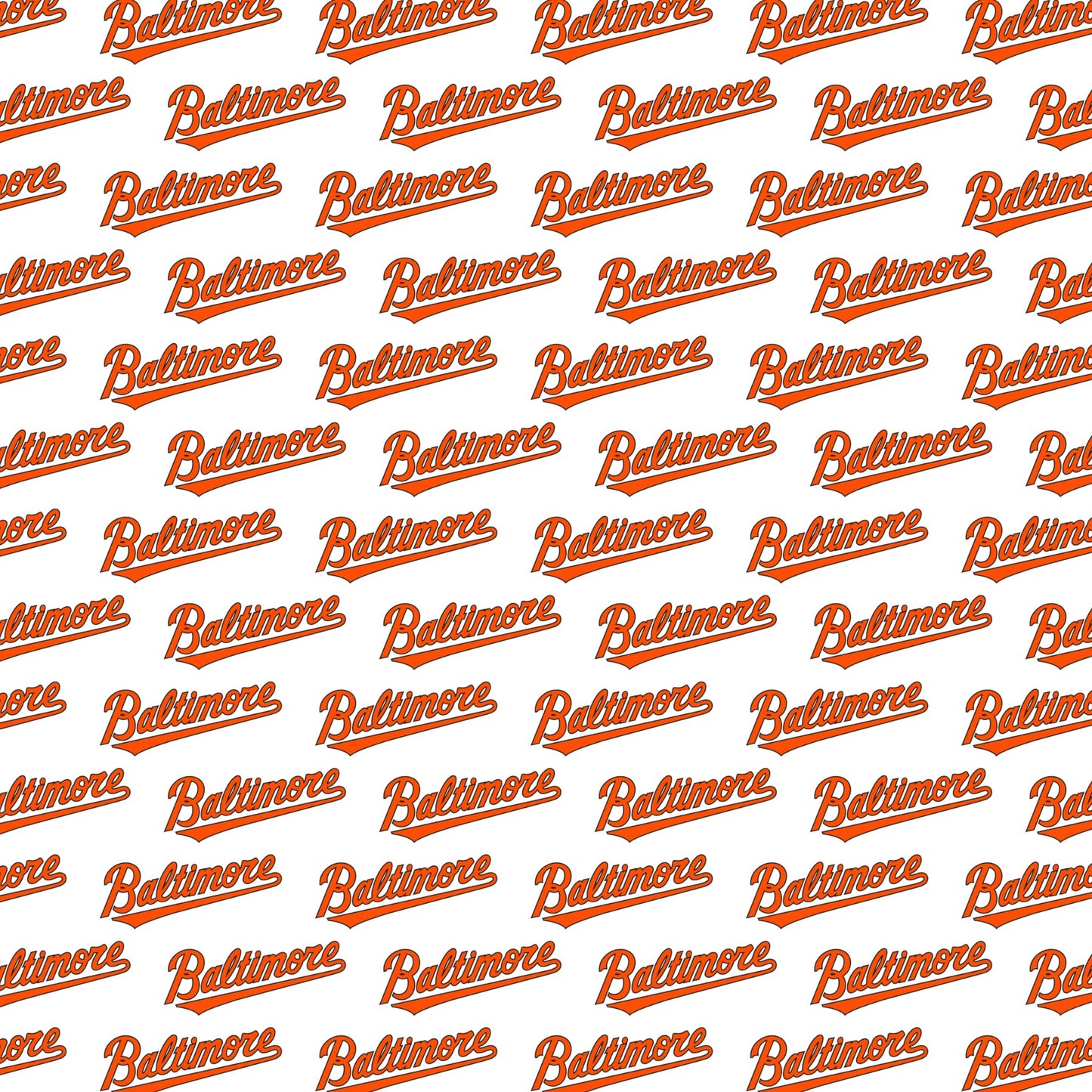 Baltimore Orioles Logo Scrapbook Paper