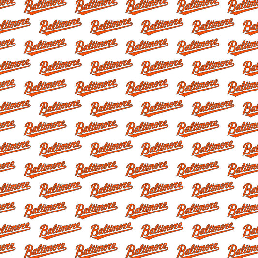 Baltimore Orioles Logo Scrapbook Paper