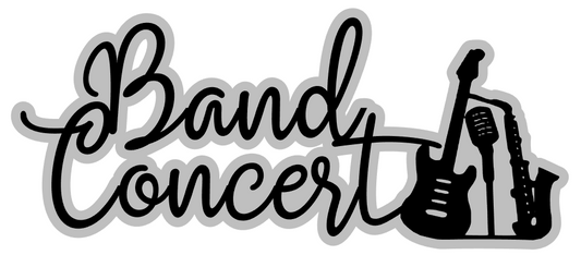 Band Concert Laser Cut Title