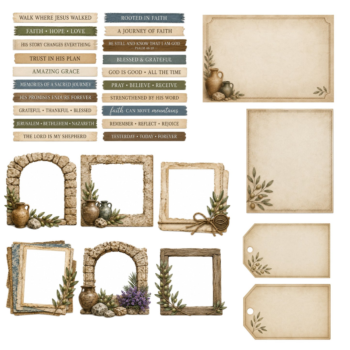Biblical Lands Scrapbook Paper