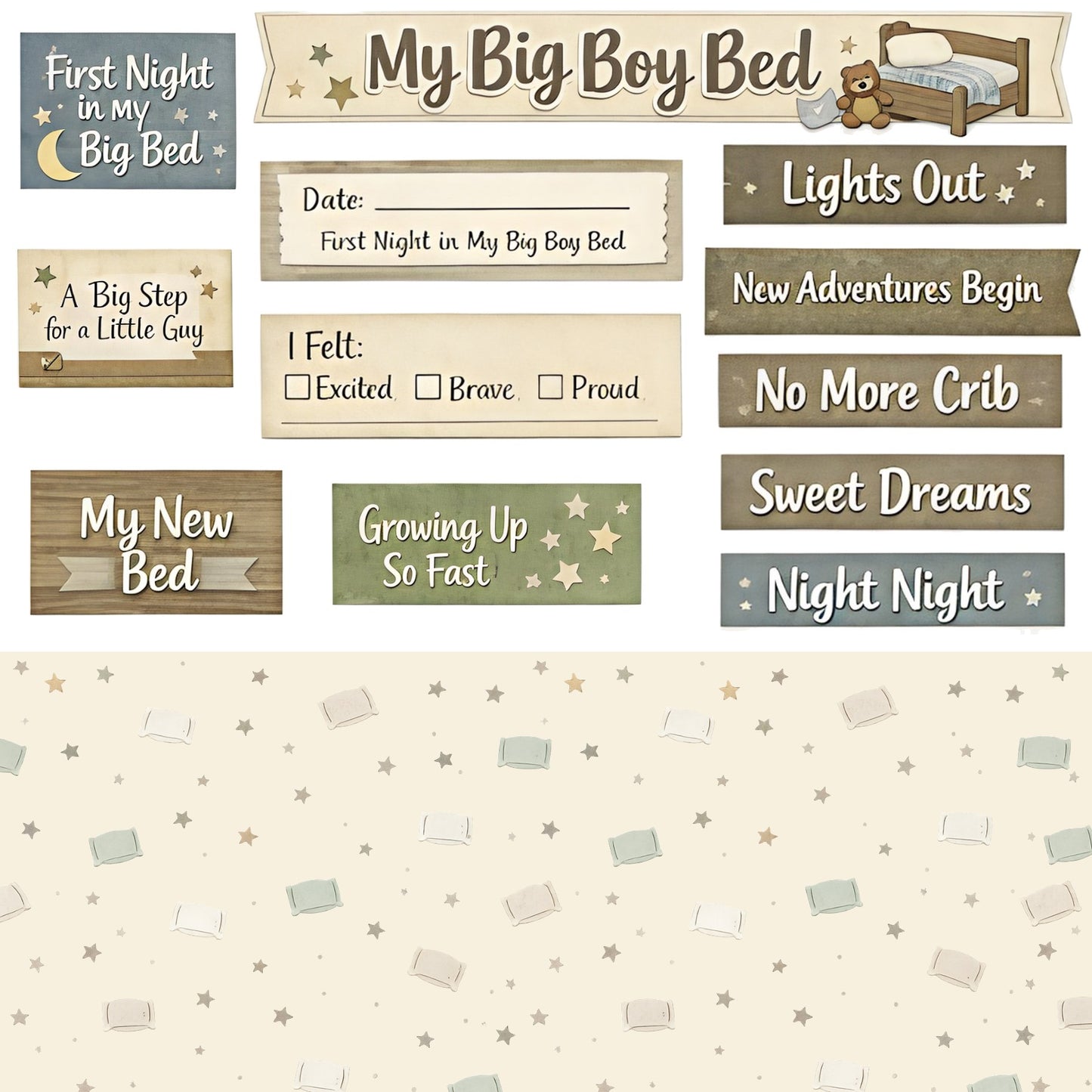 Big Boy Bed Scrapbook page