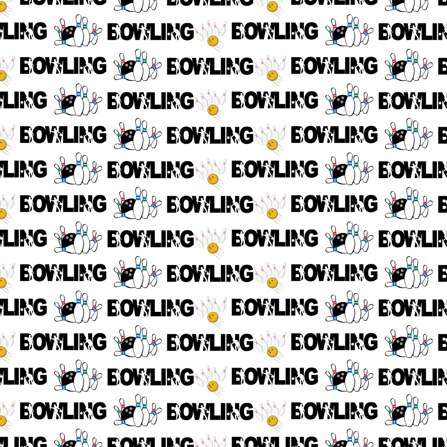 Bowling Scrapbook Paper and Embellishments