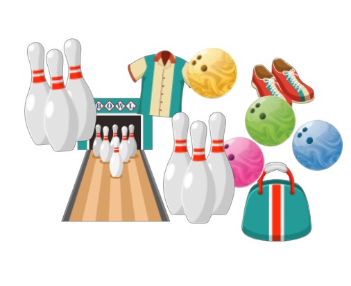 Bowling Scrapbook Embellishments
