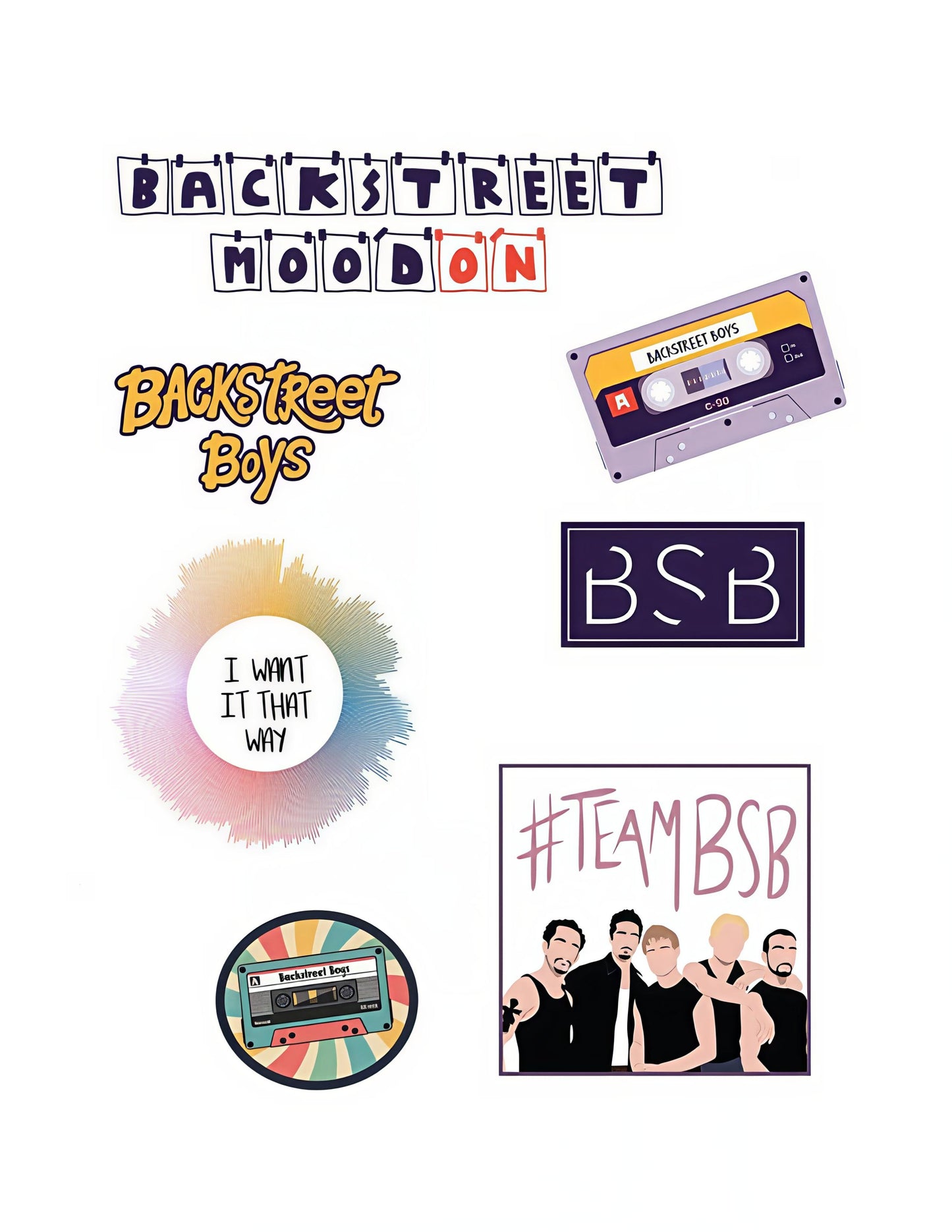 Backstreet Boys Scrapbook Paper