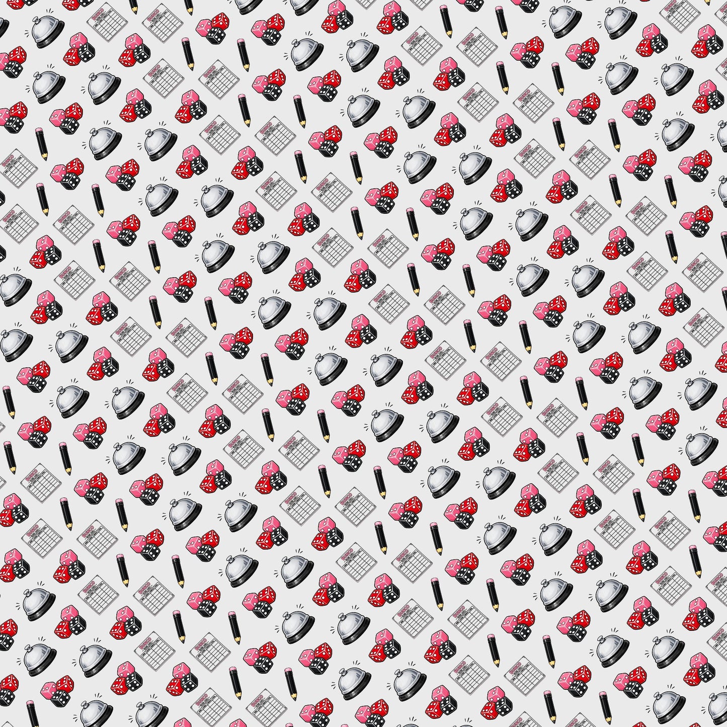Bunco Game Scrapbook Paper