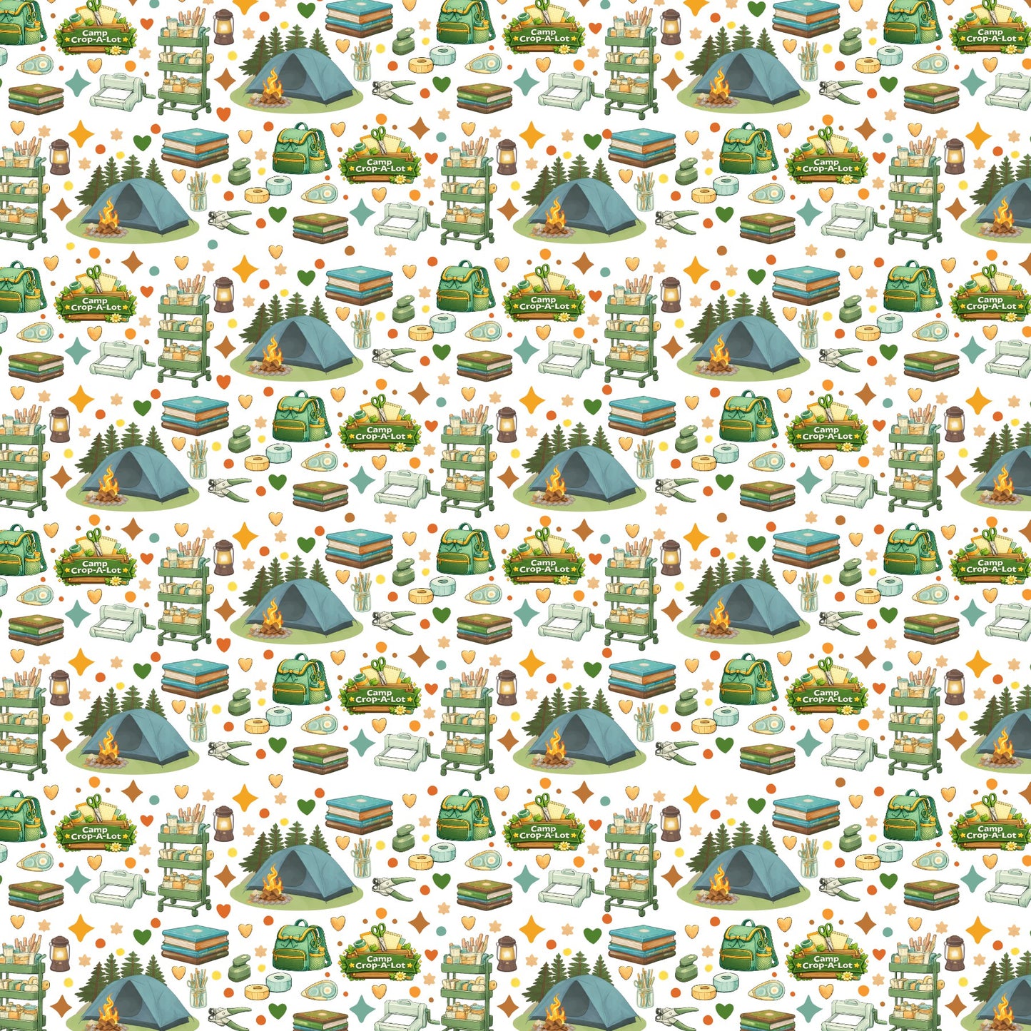 Camp Crop-A-Lot Scrapbook Paper