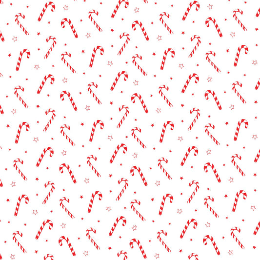 Candy Canes Scrapbook Paper