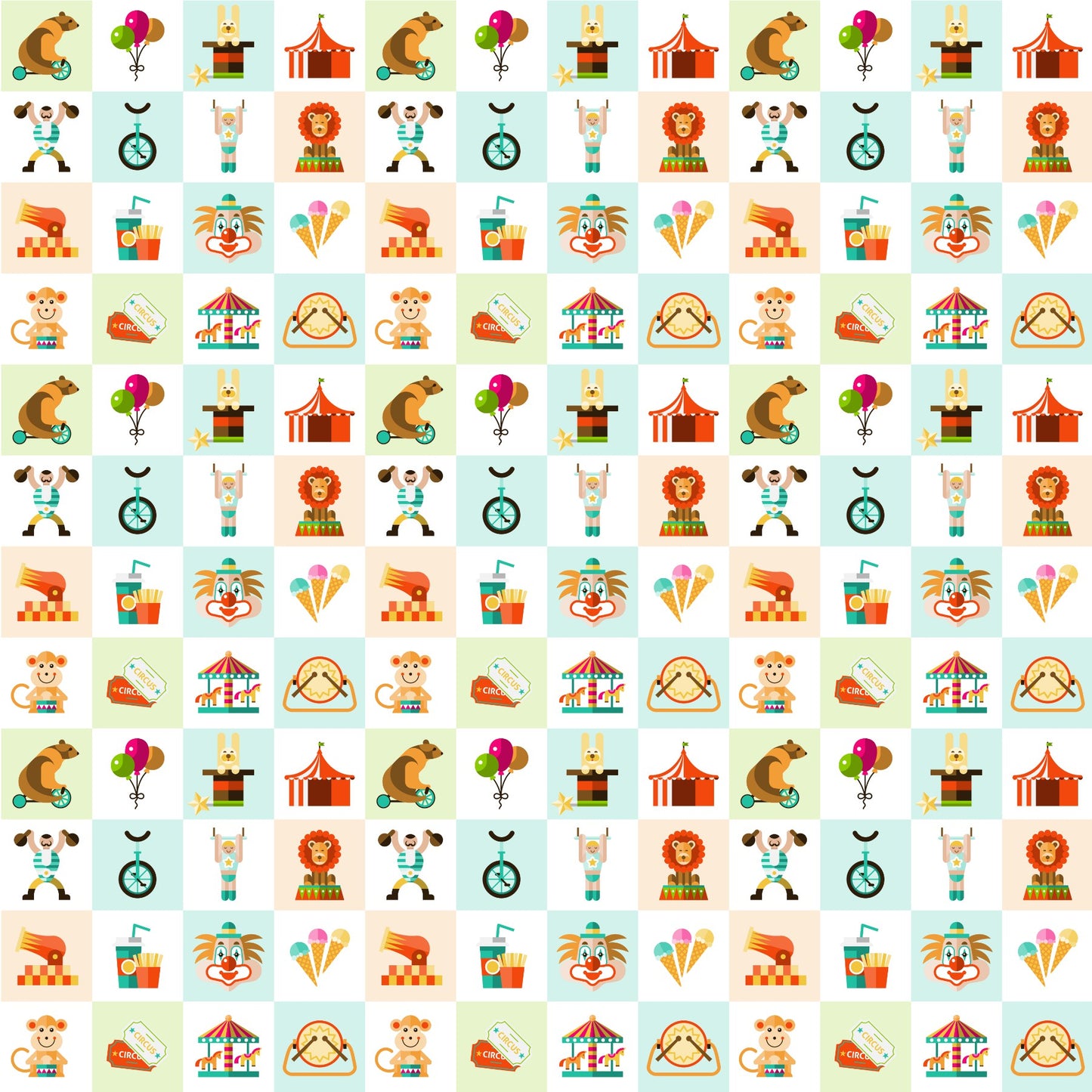 Carnival and Circus Scrapbook Paper
