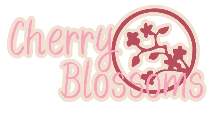 Cherry Blossom Scrapbook Title