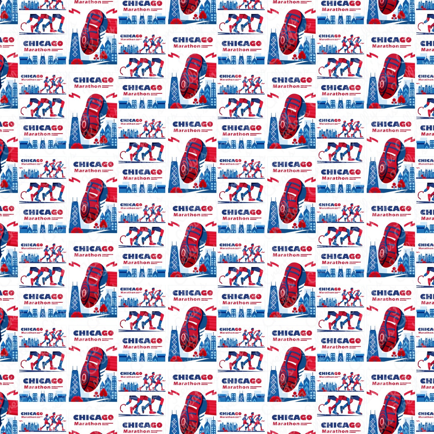 Marathon and Ironman Running Scrapbook Paper