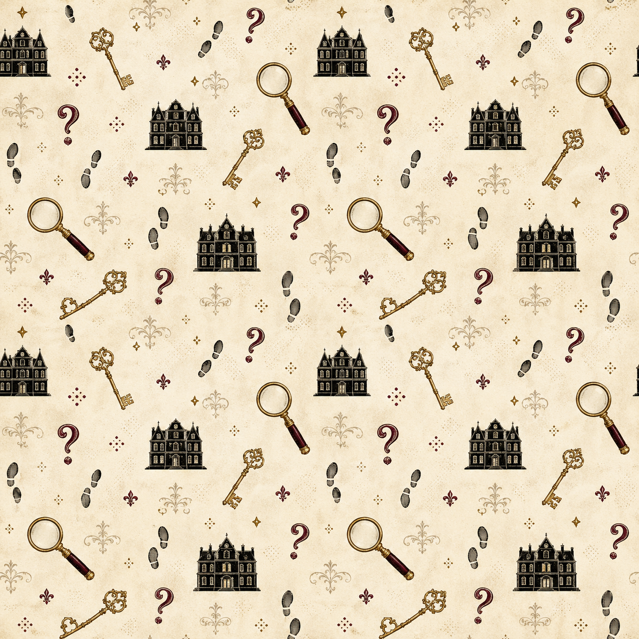 Clue Game Scrapbook paper