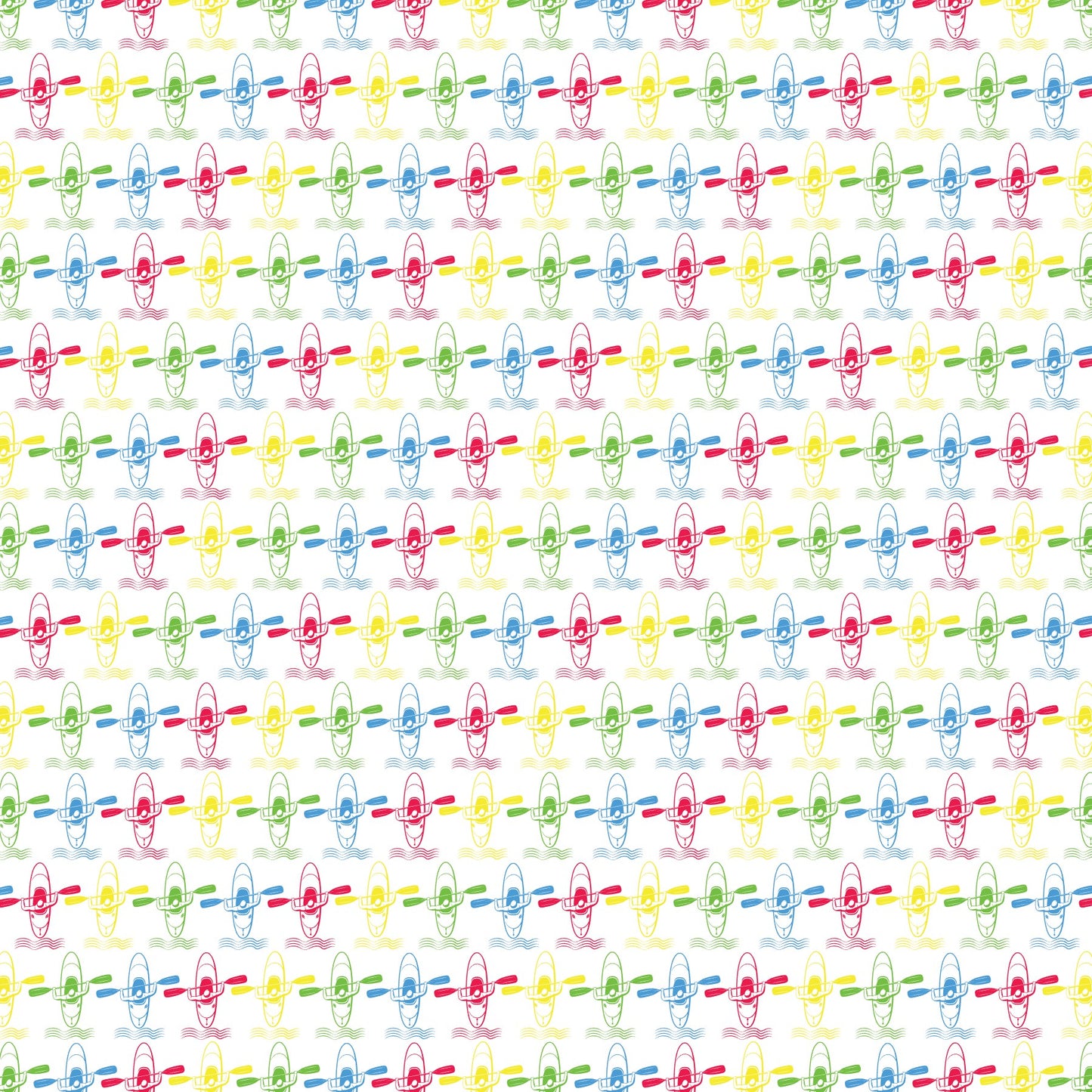 Kayaking Scrapbook Paper