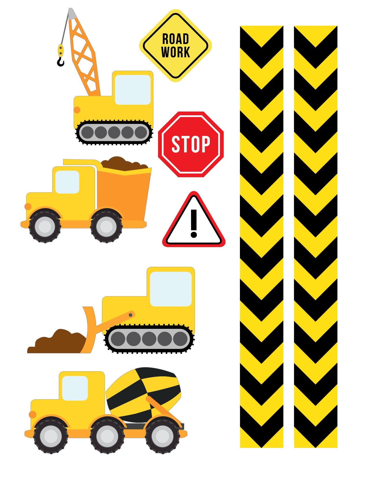 Construction Scrapbook Paper