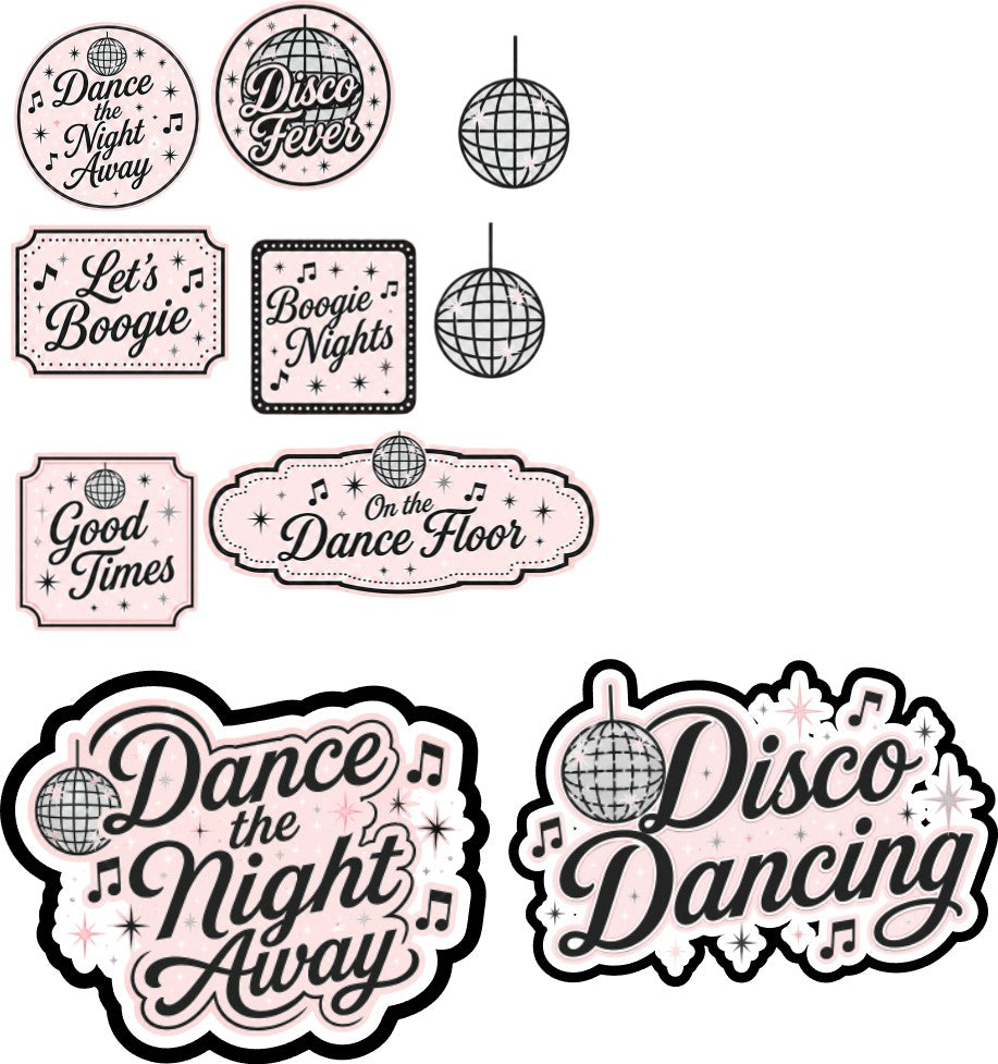 Disco Dancing Scrapbook Paper