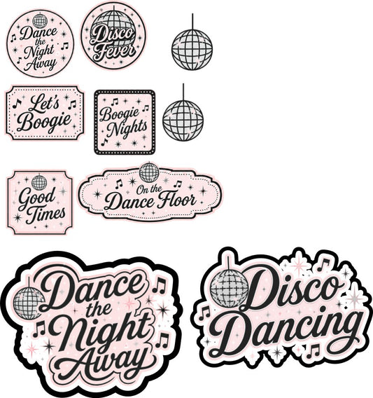 Disco Dancing Scrapbook Paper