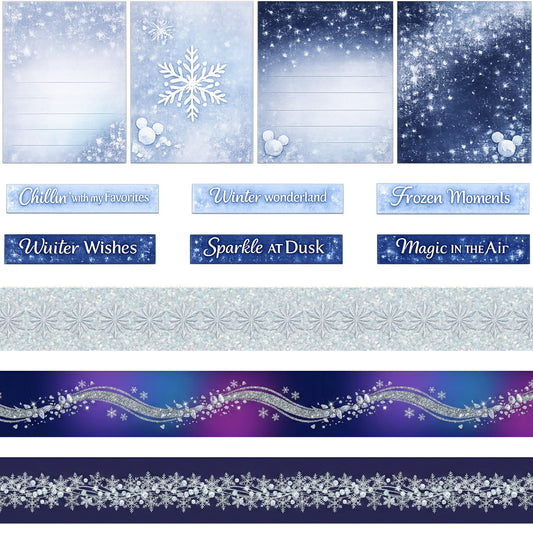 The Mouse on Ice Scrapbook Paper