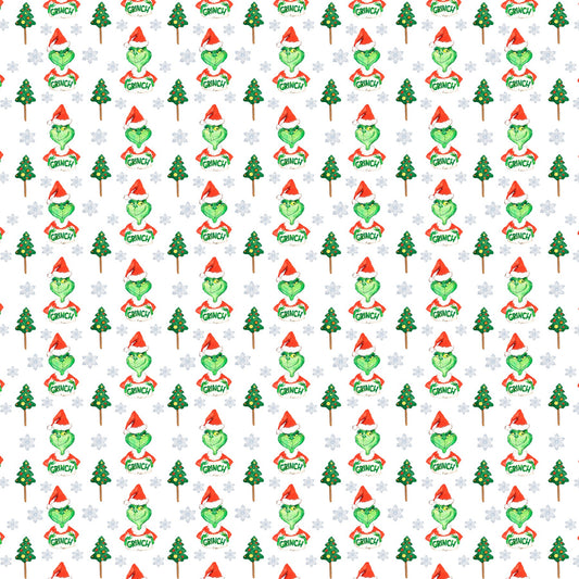 Grinch Christmas Scrapbook Paper