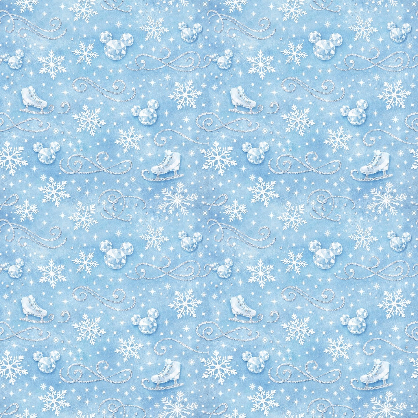 The Mouse on Ice Scrapbook Paper
