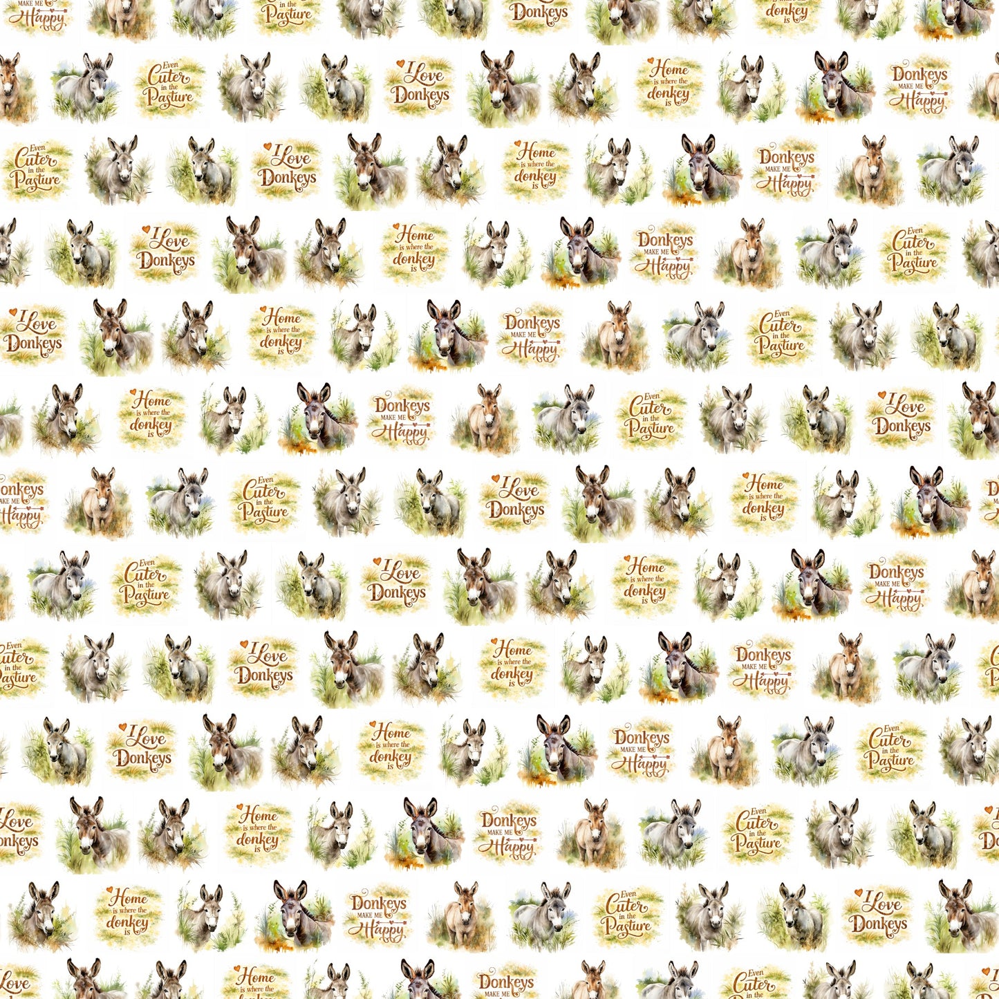 Donkey Love Scrapbook Paper