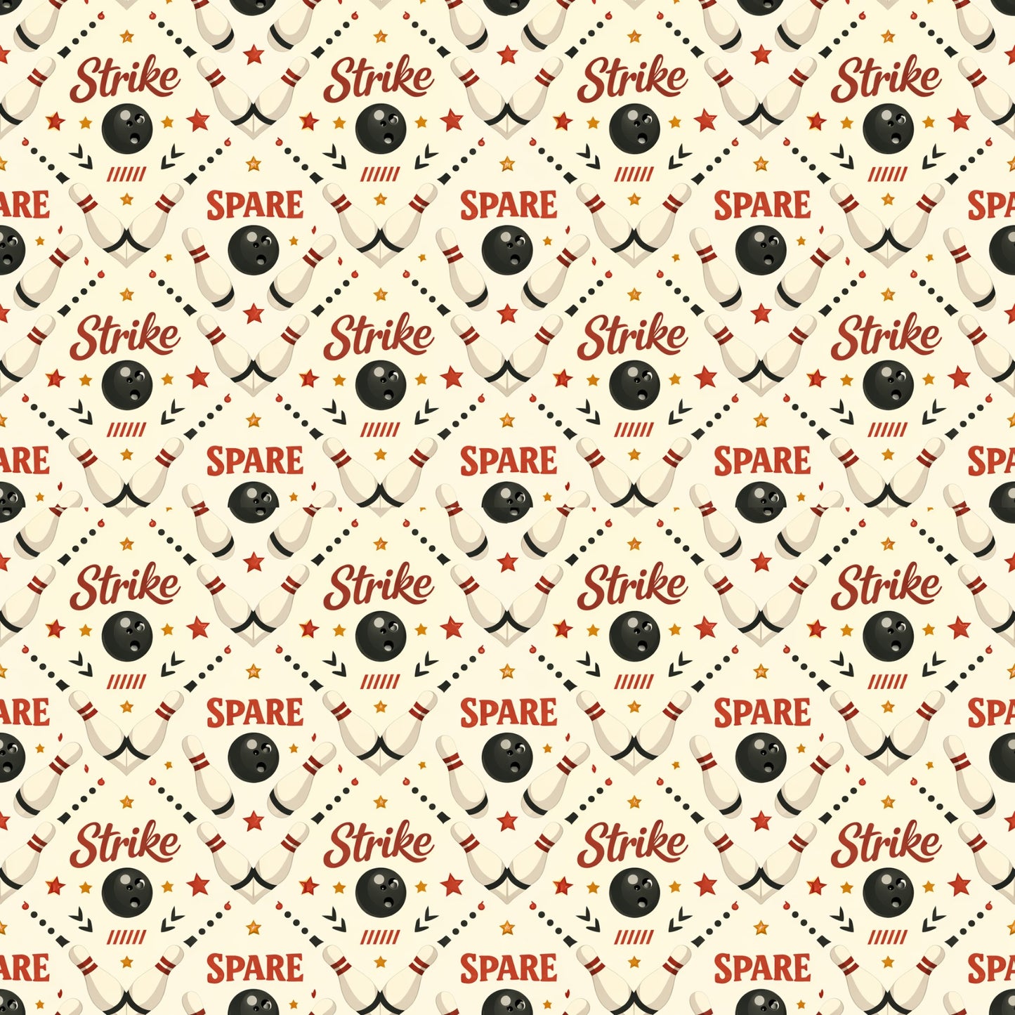Bowling Scrapbook Paper and Embellishments