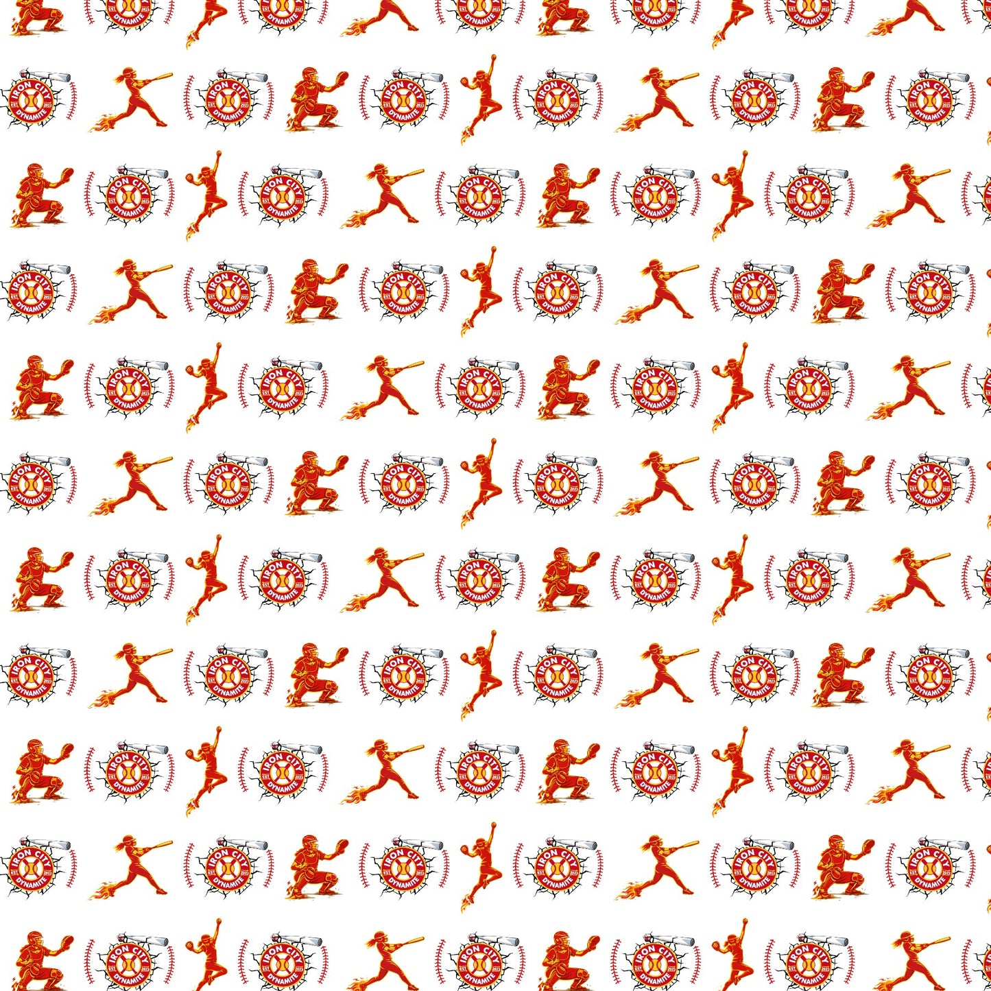 Dynamite Softball Scrapbook Paper