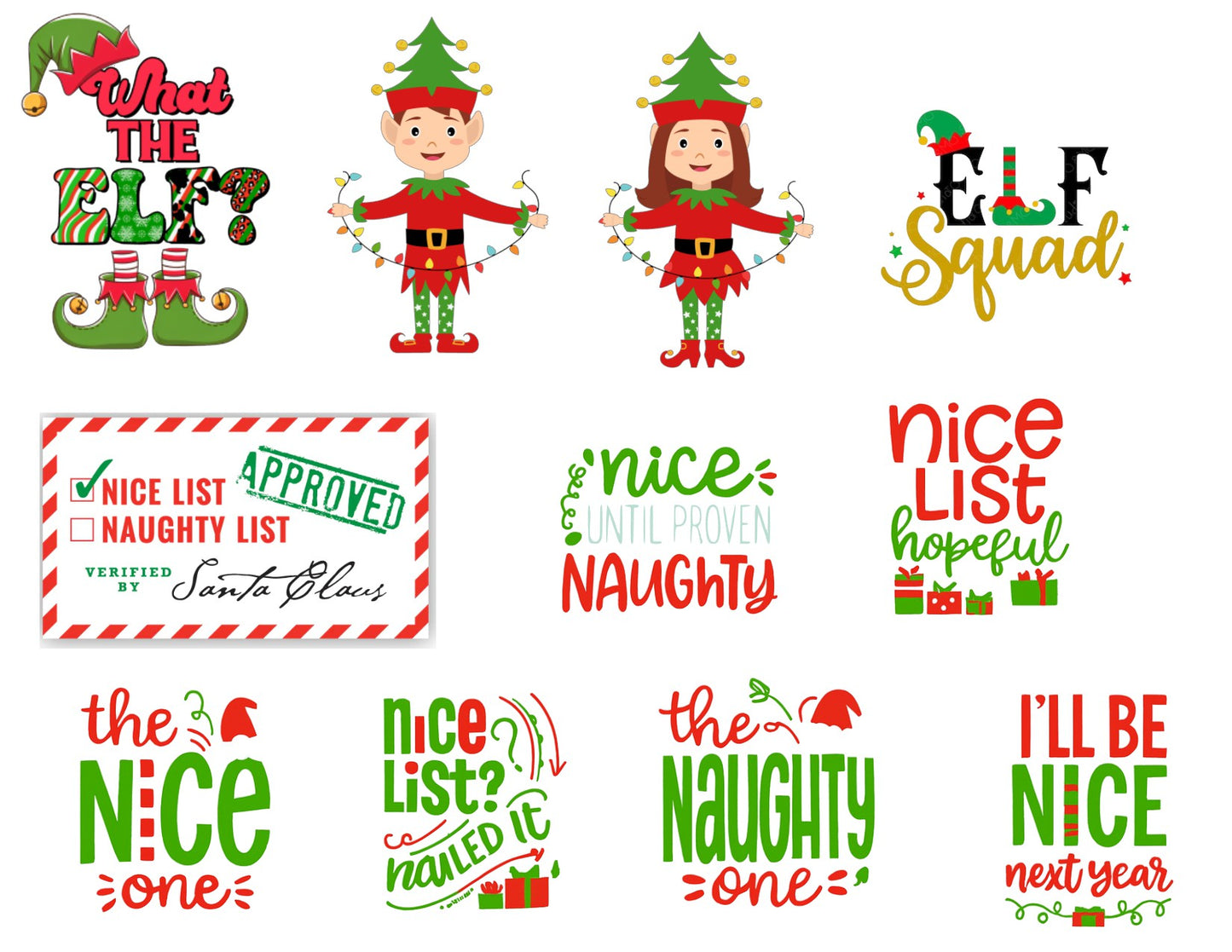Elf Scrapbook Paper