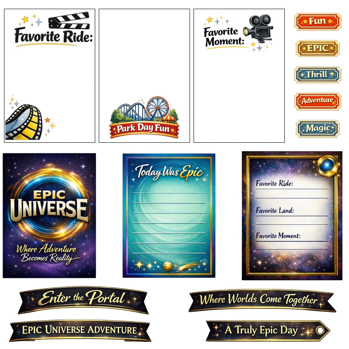 Universal Studios Scrapbook Paper
