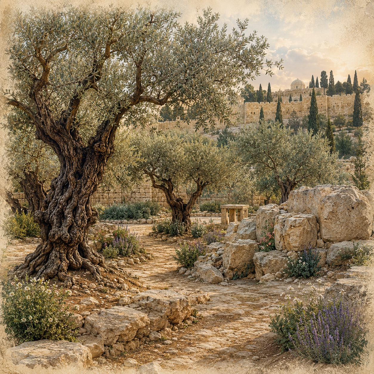 Biblical Lands Scrapbook Paper