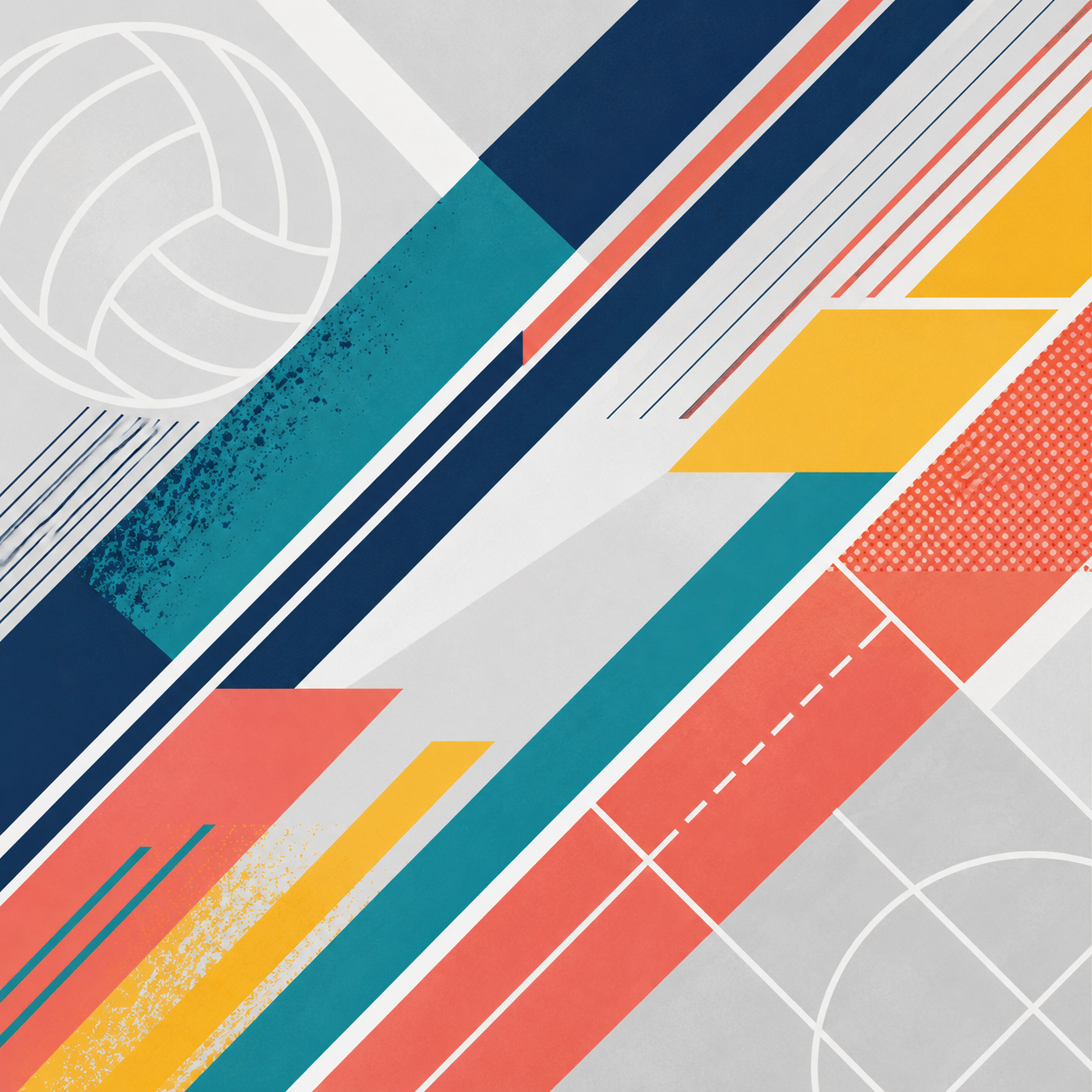 Volleyball Scrapbook Paper