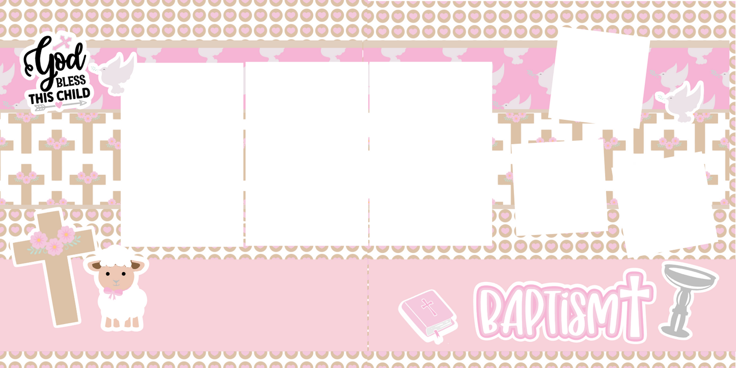 Girl Baptism Page Kit