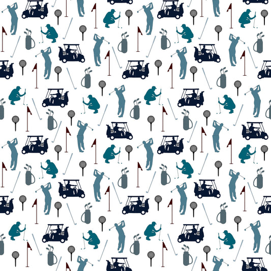 Golf Scrapbook Paper