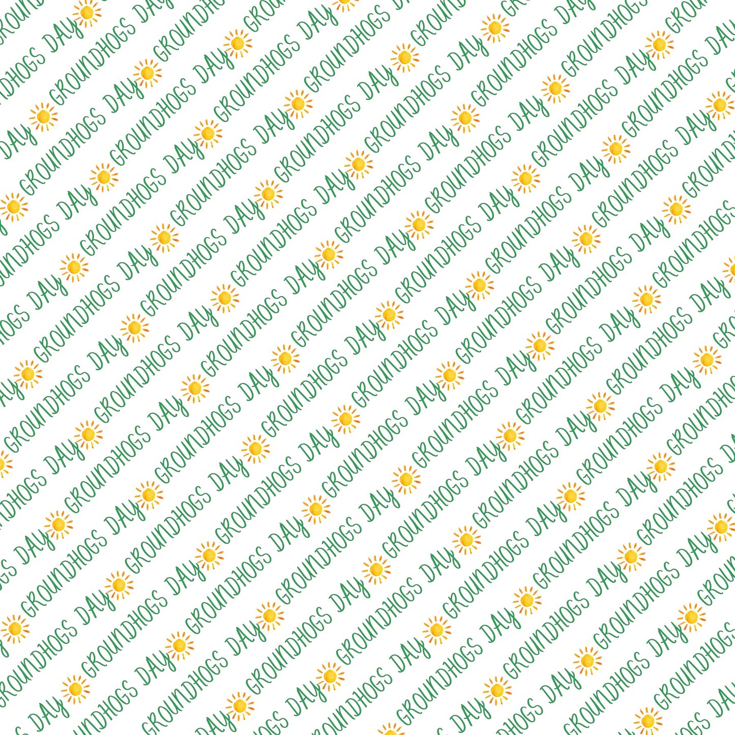 Groundhog Day Scrapbook Paper