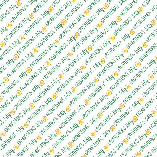 Groundhog Day Scrapbook Paper