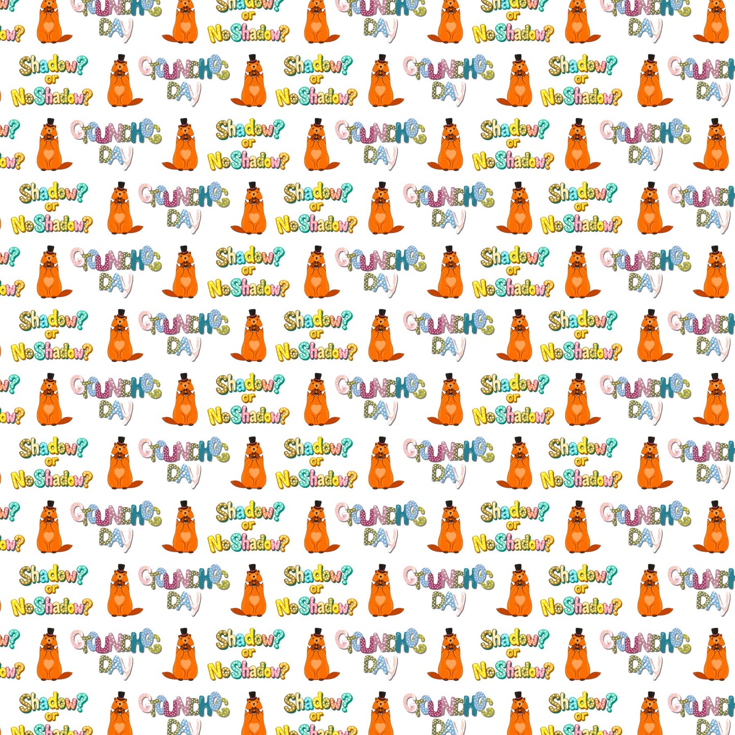 Groundhog Day Scrapbook Paper