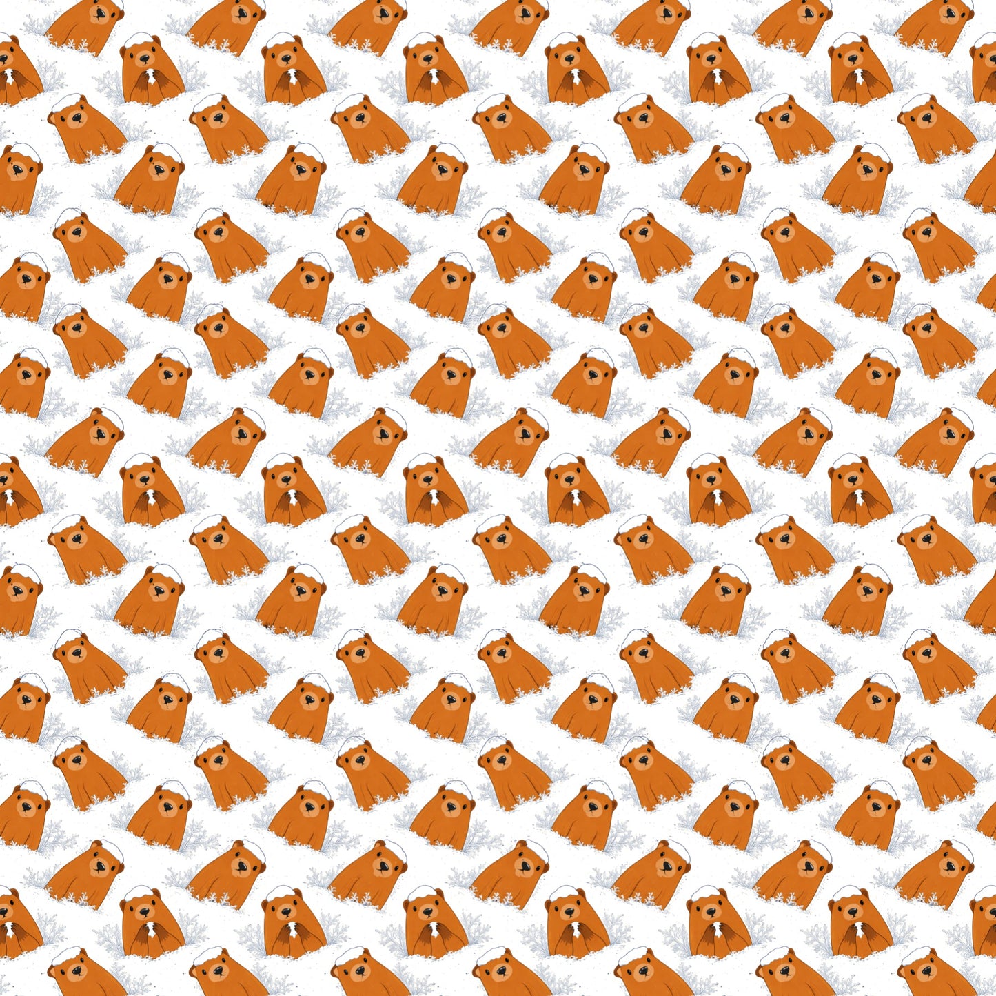 Groundhog Day Scrapbook Paper