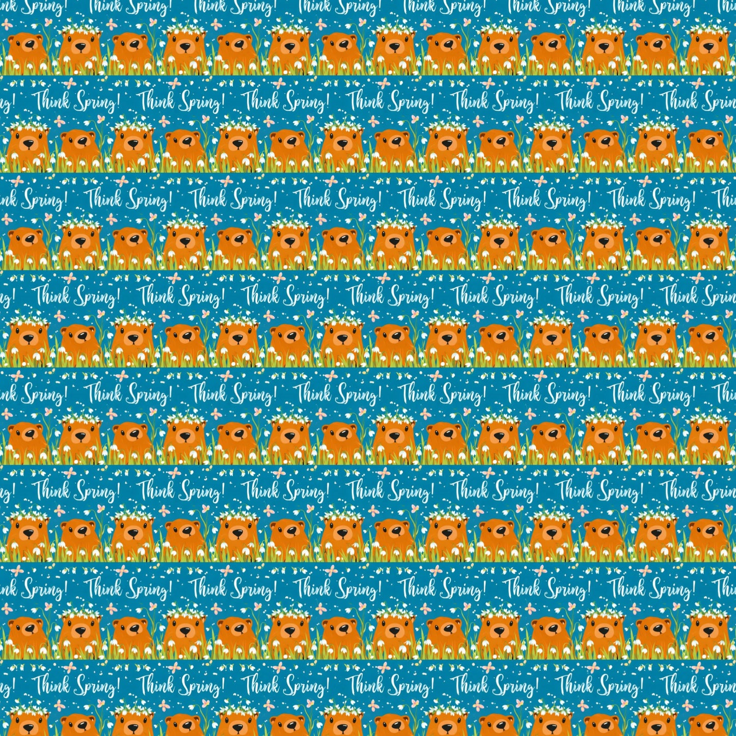 Groundhog Day Scrapbook Paper