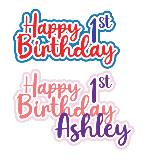 Happy Birthday Custom Laser Title
