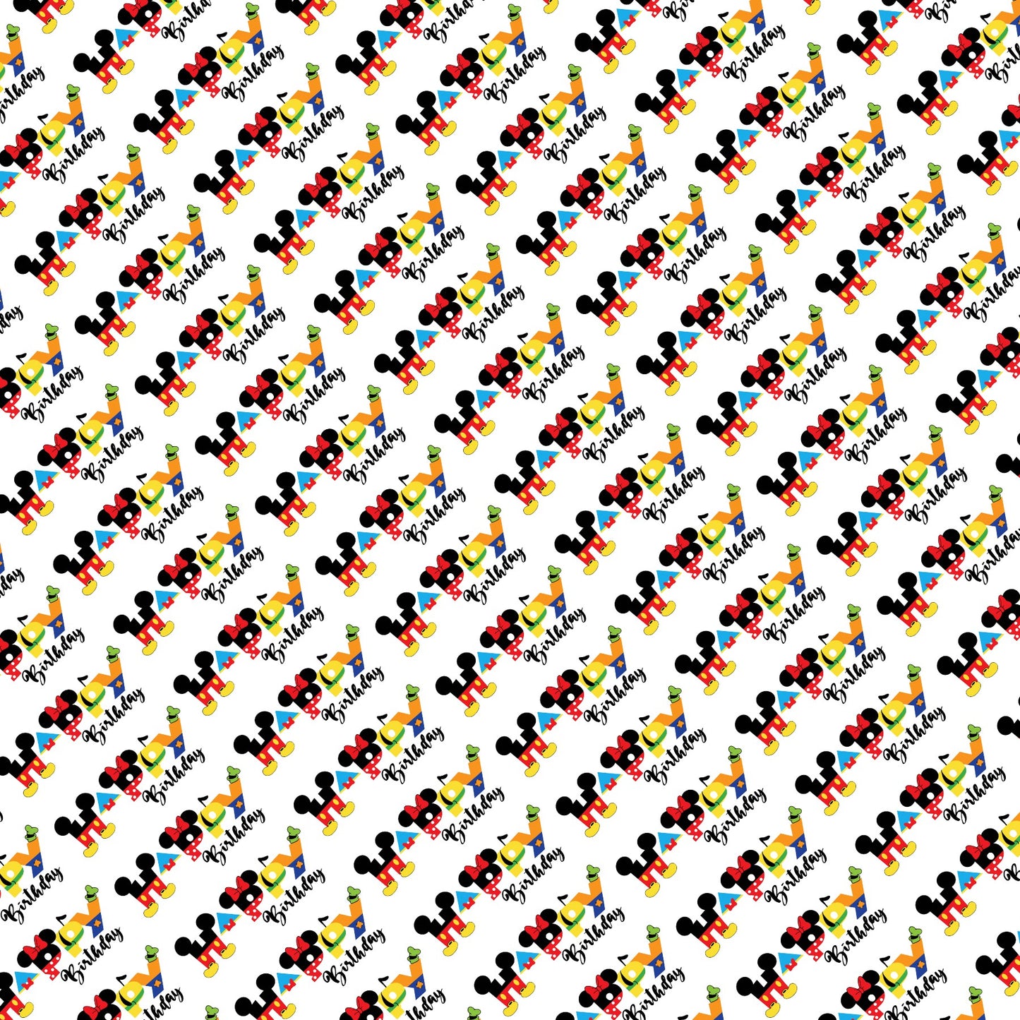 Disney Happy Birthday Scrapbook Paper